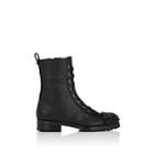 Christian Louboutin Women's Ts Croc Leather Combat Boots - Black