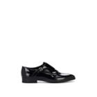 Prada Men's Spazzolato Leather Double-monk-strap Shoes - Black