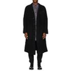 Yohji Yamamoto Pour Homme Men's Wool-blend Sweater Coat-black