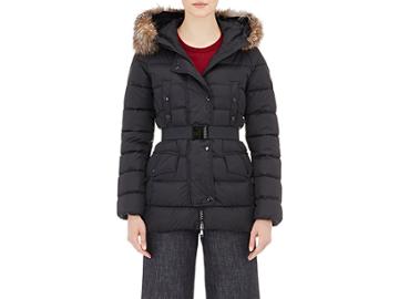 Moncler Women's Fur-trimmed Down-quilted Clio Coat