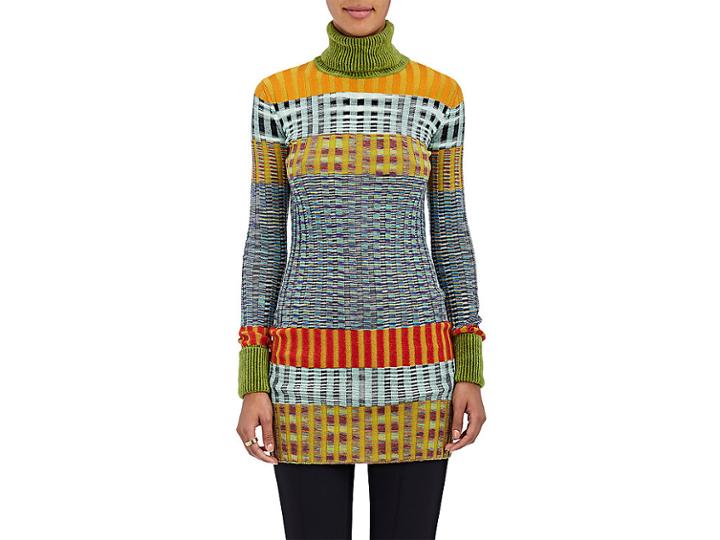 Missoni Women's Striped Wool-blend Rib-knit Turtleneck Sweater