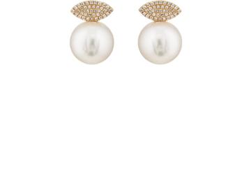 Samira 13 Women's Pearl & Diamond Drop Earrings