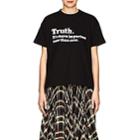 Sacai Women's Truth Cotton T-shirt-black