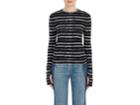 Helmut Lang Women's Abstract-striped Long-sleeve T-shirt