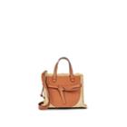 Loewe Women's Gate Small Leather & Raffia Shoulder Bag - Beige, Tan