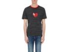 Saint Laurent Men's Heart-print Cotton Ringer T-shirt