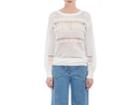 Chlo Women's Lace-trimmed Cotton Pointelle Sweater