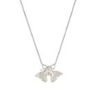 Title Of Work Men's Moth/beetle Pendant Necklace-silver