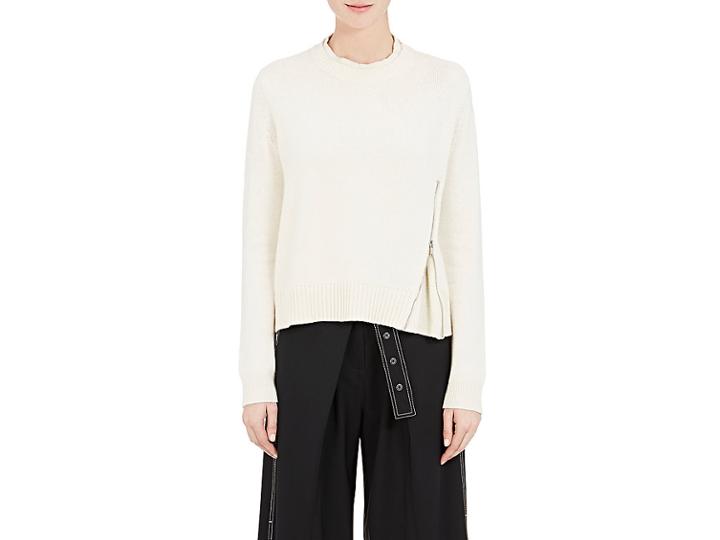 Proenza Schouler Women's Side-zip Wool-silk-cashmere Sweater