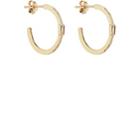 Jennifer Meyer Women's Pav & Baguette Diamond Hoop Earrings-gold