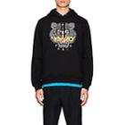 Kenzo Men's Tiger-embroidered Cotton Hoodie-black