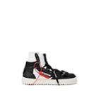 Off-white C/o Virgil Abloh Men's Off-court Leather & Canvas Sneakers - Black
