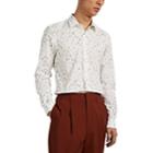 Paul Smith Men's Kensington Floral Cotton Shirt - White