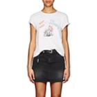 Re/done Women's Her Way Or The Highway Cotton T-shirt-white