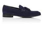 Prada Men's Tassel-embellished Suede Loafers