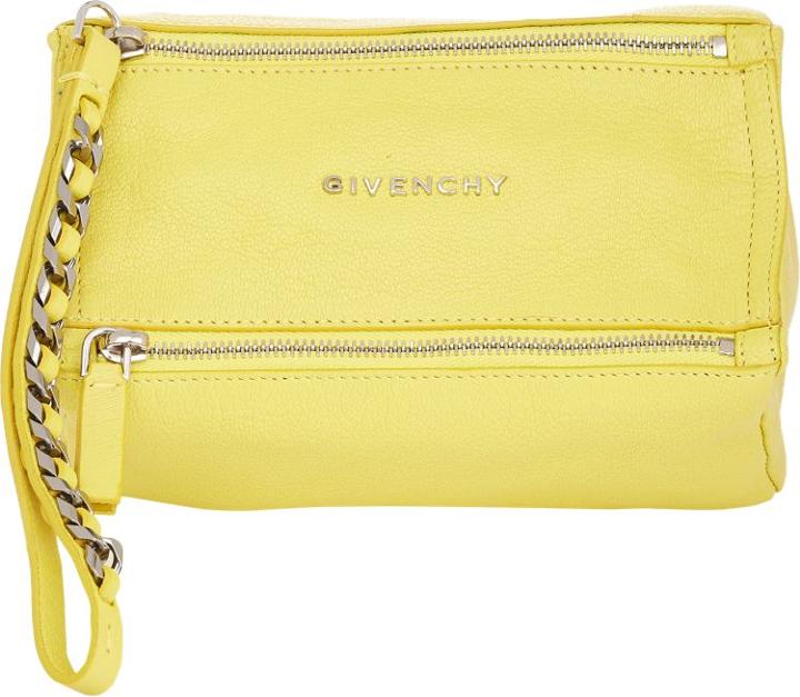 Givenchy Pandora Wristlet-yellow