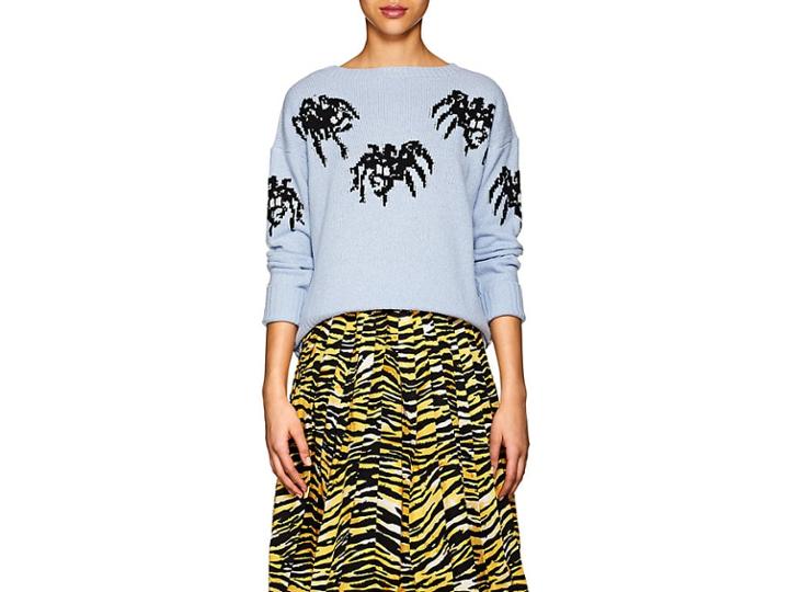 Prada Women's Spider Intarsia Knit Wool-cashmere Sweater