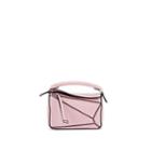 Loewe Women's Puzzle Mini Leather Shoulder Bag - Pastel Pink