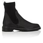 The Row Women's Fara Leather & Knit Ankle Boots-black, Black