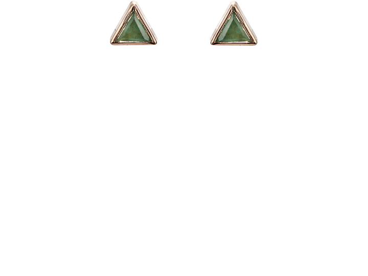 Nak Armstrong Women's Mini Triangle Stud Earrings