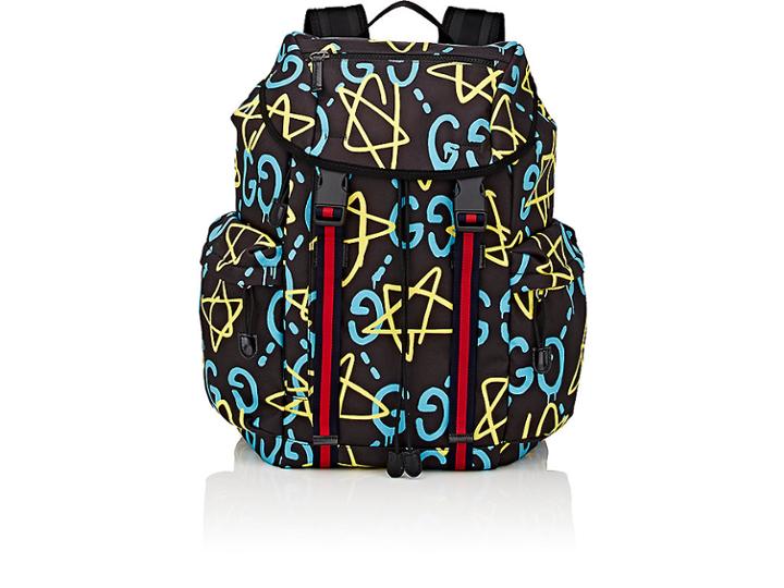 Gucci Men's Guccighost-print Backpack