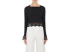 3.1 Phillip Lim Women's Lace-embellished Rib-knit Top