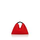 Mm6 Maison Margiela Women's Chubby Triangle Mesh Bag-red