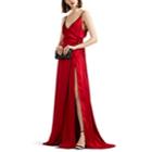 Azeeza Women's Evie Silk Wrap Gown - Red