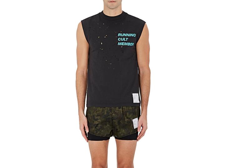 Satisfy Men's Distressed Cotton Muscle Tank