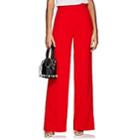 Lisa Perry Women's Crepe Wide-leg Trousers-red