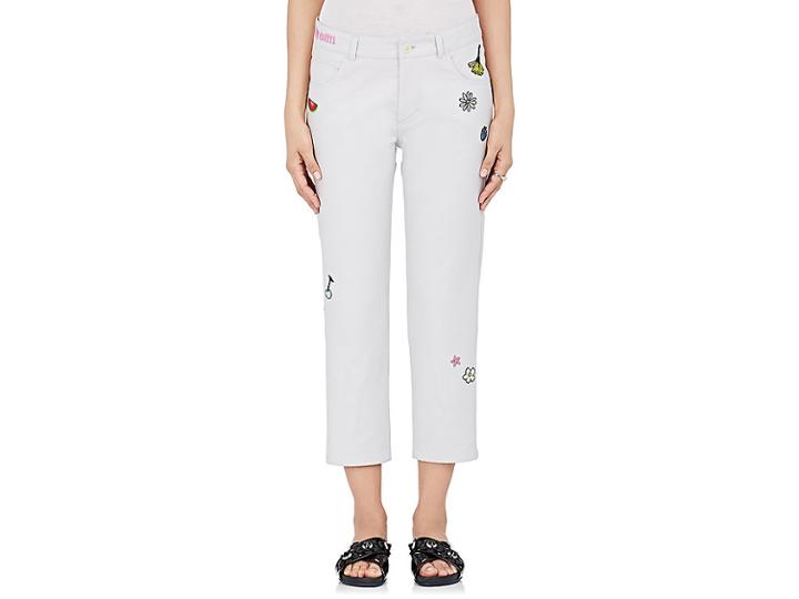 Mira Mikati Women's Patch-embroidered Cotton Crop Pants