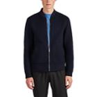 Theory Men's Double-faced Cashmere Bomber Jacket - Navy