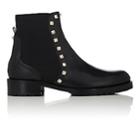 Valentino Garavani Women's Rockstud Leather Biker Ankle Boots-black
