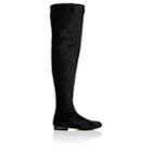 Alberta Ferretti Women's Velvet Over-the-knee Boots-black