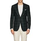 Isaia Men's Sanita Plaid Wool Two-button Sportcoat-olive