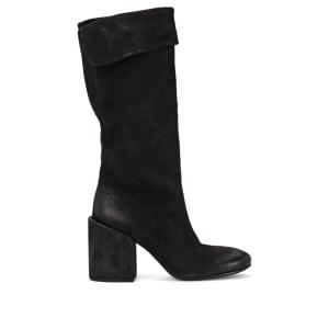 Marsll Women's Polished Suede Knee Boots - Black