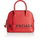 Balenciaga Women's Ville Leather Bowling Bag-red
