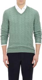 Malo Cable-knit Sweater-green