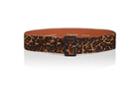 Maison Boinet Women's Leopard-print Calf Hair Belt