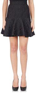 Dolce & Gabbana Brocade Peplum Skirt-black