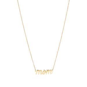 Bianca Pratt Women's Mom Nameplate Necklace - Gold