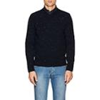 Inis Meain Men's Donegal-effect Wool-cashmere Sweater-navy