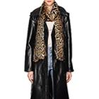 Saint Laurent Women's Leopard-print Silk Twill Scarf - Brown