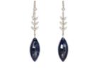 Cathy Waterman Women's Blue Sapphire Wheat Earrings