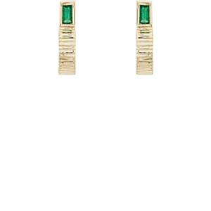 Retrouvai Women's Wrap Stud Earrings-green