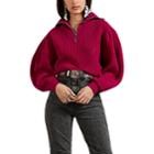 Isabel Marant Women's Kuma Wool Quarter-zip Sweater - Pink