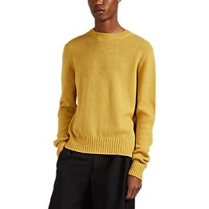 Prada Men's Virgin Wool Crewneck Sweater - Yellow