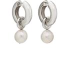 Agmes Women's Josephine Hoop Earrings-silver