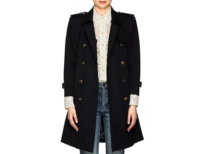 Givenchy Women's Cotton Belted Double-breasted Trench Coat