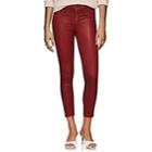 L'agence Women's Margot Coated High-rise Skinny Jeans-md. Red
